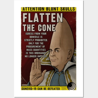 Flatten The Cone Posters and Art